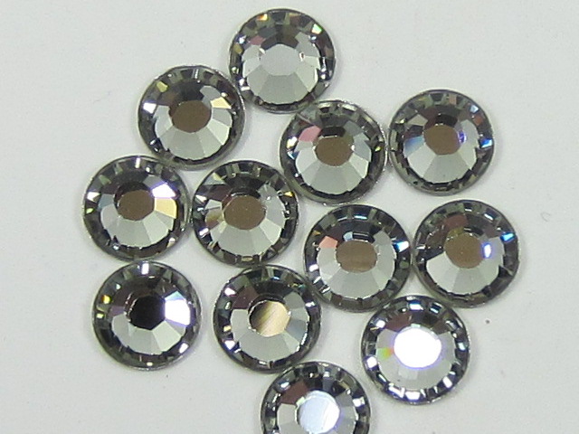 1 Gross 16ss BLACK DIAMOND STAR BRIGHT FLATBACK Rhinestones